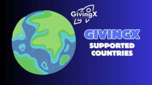 Countries Supported by GivingX Fundraising Software Graphic